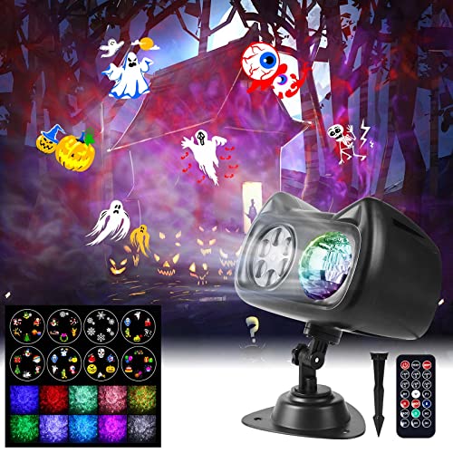 2 in 1 Christmas & Halloween Projector Lights