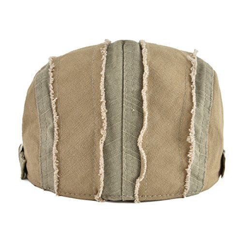 100% Cotton Distressed Ivy Caps Newsboy Cabbie Gatsby Hats for Men