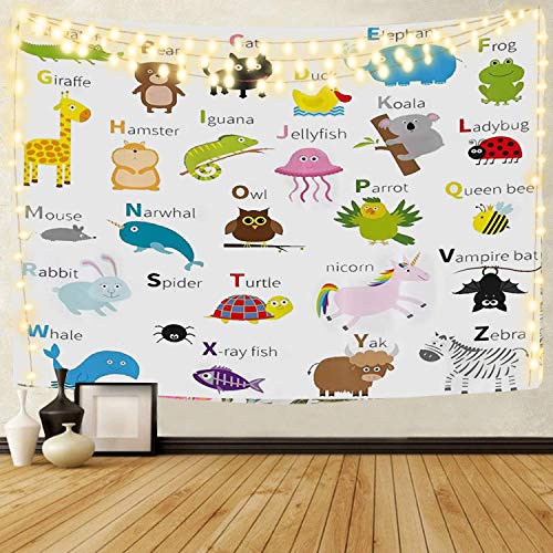 ABC Learning Alphabet Tapestry for Kids Educational Wall Decoration