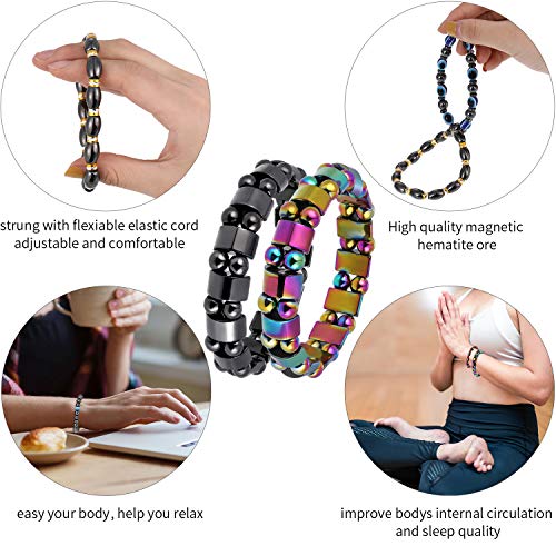 10 Pieces Magnetic Hematite Therapy Magnetic Bracelet Promotion Bundle Set!