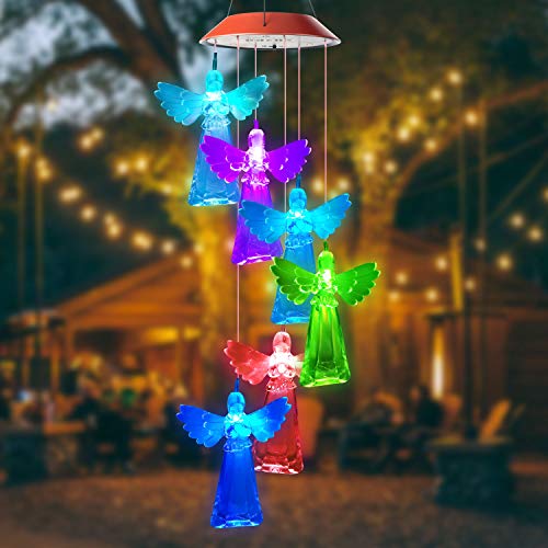 Angel String Light red top Gardening Light up Wind Chimes