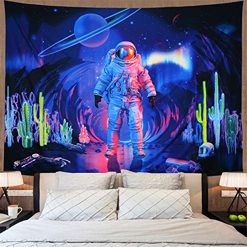 Astronaut Trippy Planet Tapestry Psychedelic Galaxy Space Home Wall Decoration