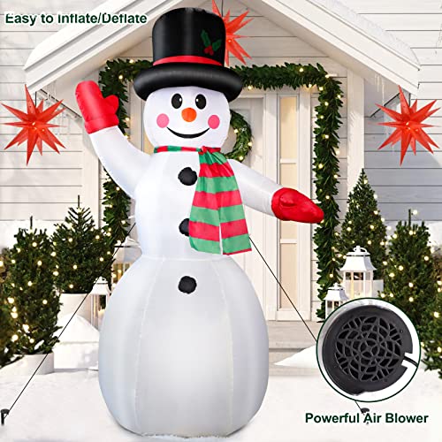 6 FT Christmas Inflatable Santa Claus & Snowman Outdoor Decorations