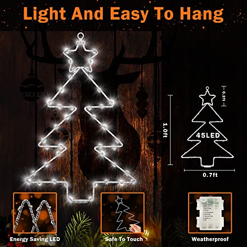 Christmas Window Lights 3 Pack Battery Operated