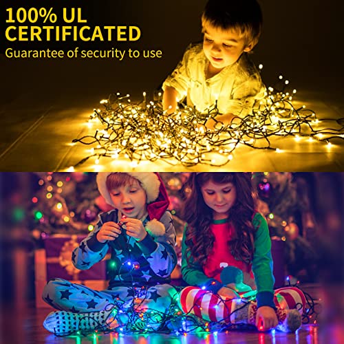 Color Changing Christmas Lights 180FT 500 LED UL Certified 11 Modes