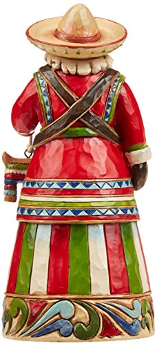 Jim Shore Heartwood Creek Mexican Santa Stone Resin Figurine, 7.25”, 7 1/4", Multicolor