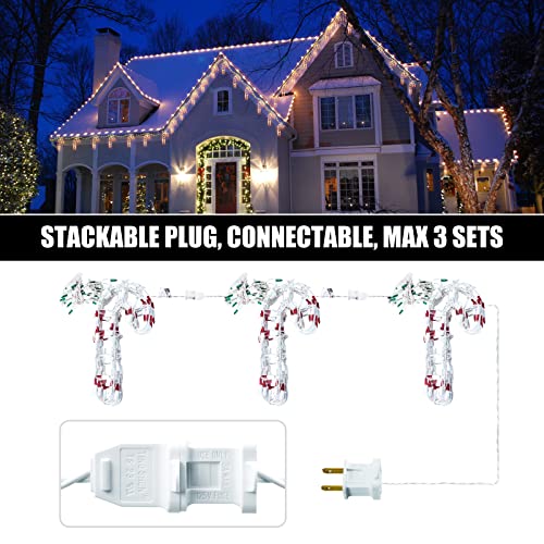 13ft 180 Bulbs Glowing Cord  Christmas Icicle Lights Decoration