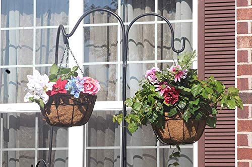 4 Metal Hanging Planter Basket w/ Coco Coir Liner
