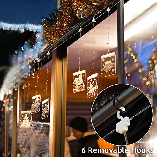Christmas  3D Twinkle Hanging Lights w/ Timer