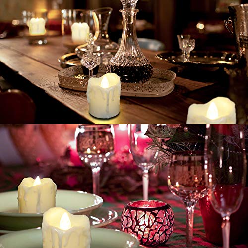 12pcs Battery Operated Tea Lights with Timer