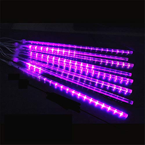 8 Tubes 288 LED Meteor Shower Rain Lights, 30cm Iciclelights Snow Falling Christmas Lights