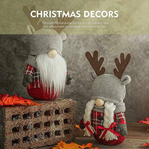 Christmas Santa Gnomes Plush Decoration, Set of 2