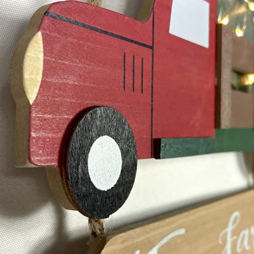 Christmas Truck Sign Hanging Decoration