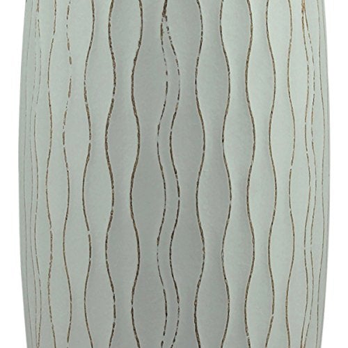 Beach Nostalgia Weathered Pale Ocean Wood Vase, Light Blue