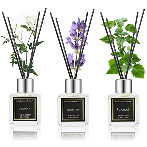 1.7OZ x 3 Packs Reed Diffuser, Oil Diffuser Sticks for Home Fragrance