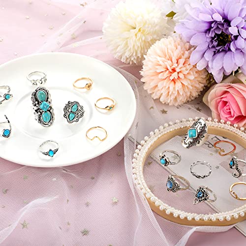 78 Pcs Vintage Turquoise Rings Set for Women