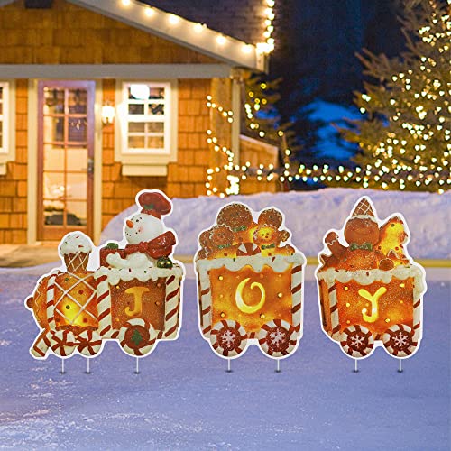 Christmas Yard Sign Decoration w/ Stakes