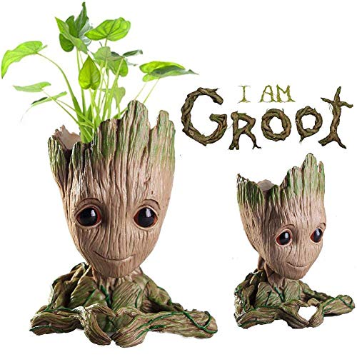 Baby Groot Flower Succulent Planter Cute Green with Hole Pen Holder ON SALE!