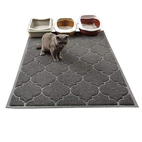 Cat Litter Mat, XL Super Size, Phthalate Free, Easy to Clean, 46x35 Inches