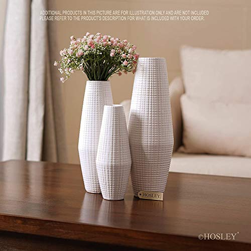 Set of 3 Ceramic Vase -Tall 12 Inch Medium 10 Inch Short 8 Inch High