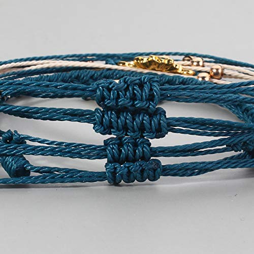 Sunflower String Bracelet Handmade Braided Rope Charms Boho Surfer Bracelet