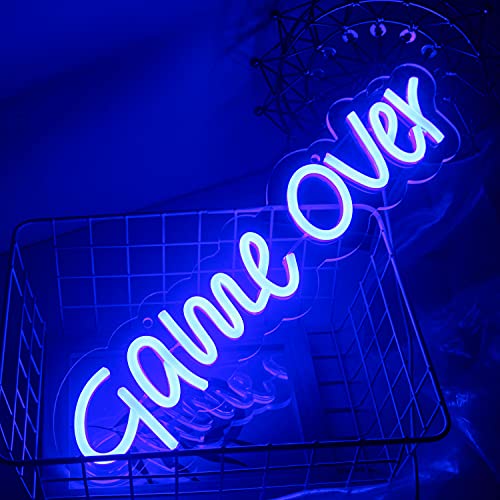 Game Over Neon Signs LED Gamer Wall Decoration w/ USB