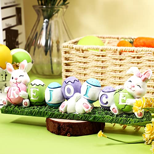Colorful Easter Eggs Bunny Decoration