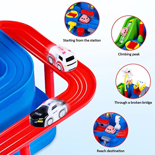 City Rescue Preschool Educational Toy Vehicle, Parent-Child Interactive Racing Toys