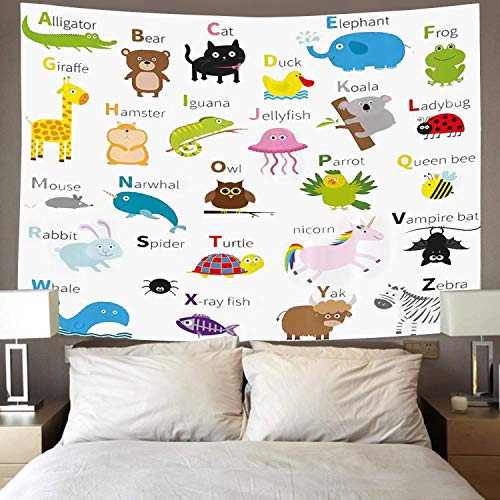 ABC Learning Alphabet Tapestry for Kids Educational Wall Decoration