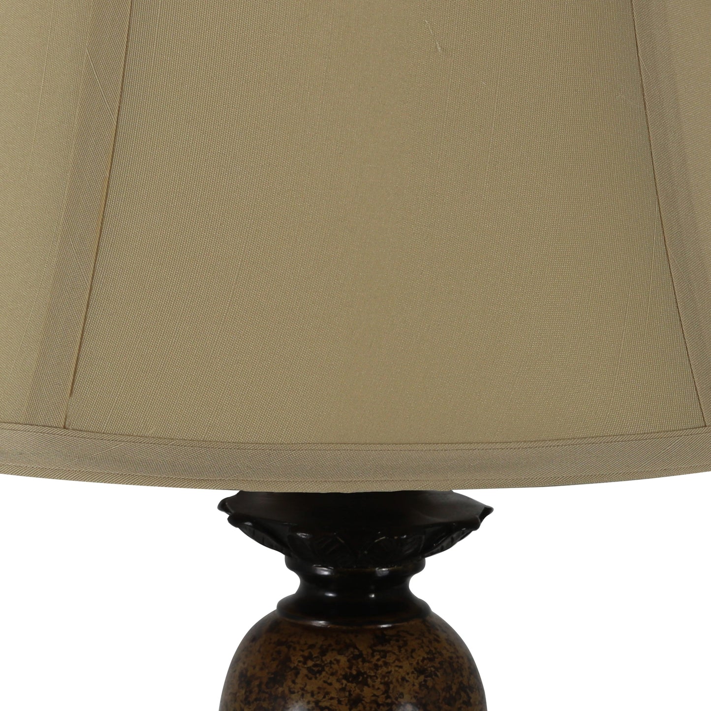 Marble Accent Table Lamp, Bronze Finish