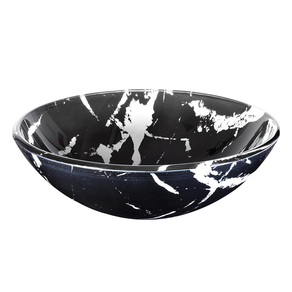 Bathroom Tempered Glass Round Vessel Sink