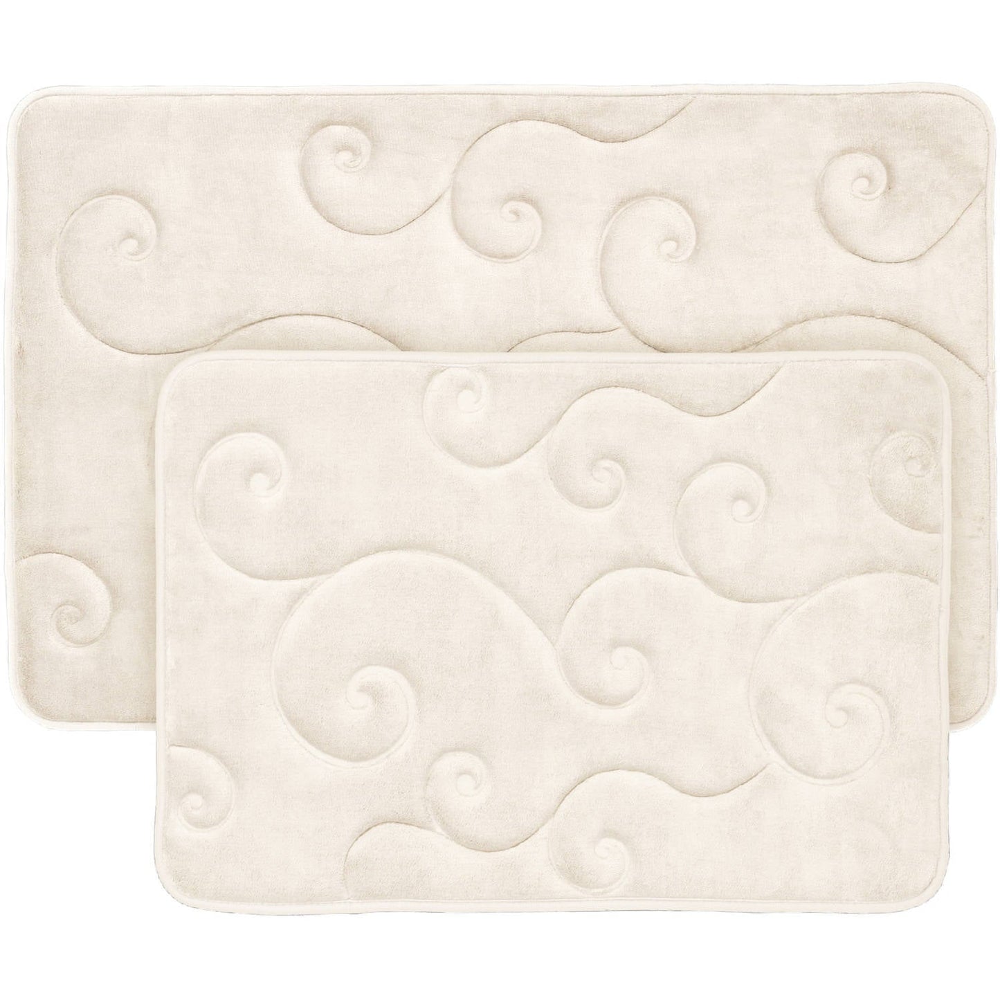 2-Pieces Memory Foam Bath Mat Set