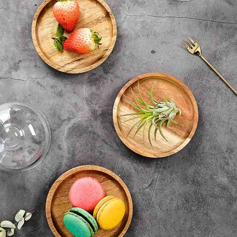 Clear Glass Dessert & Cheese Cloche Dome w/ Acacia Wood Serving Tray