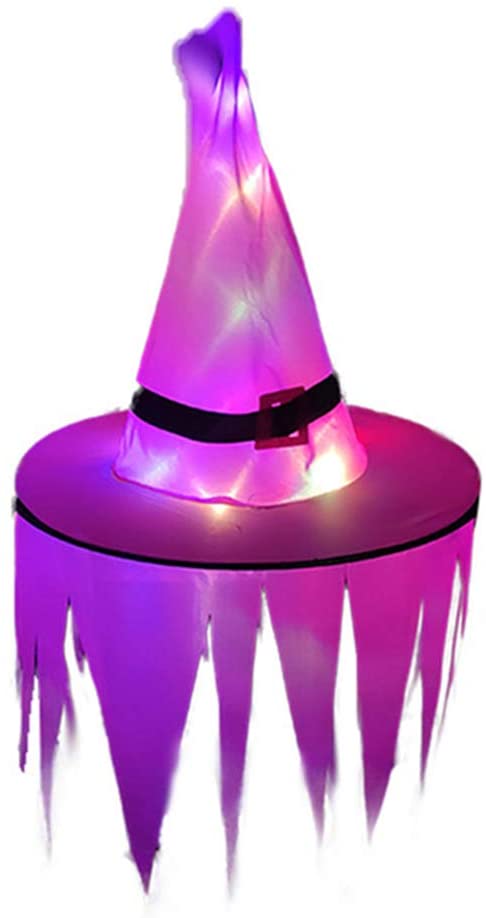 5Pcs Halloween Witch Hat Lights for Halloween Decoration