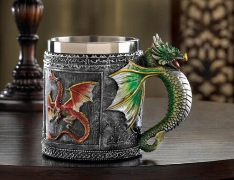 Royal Dragon Mug Serpent Medieval Collectible