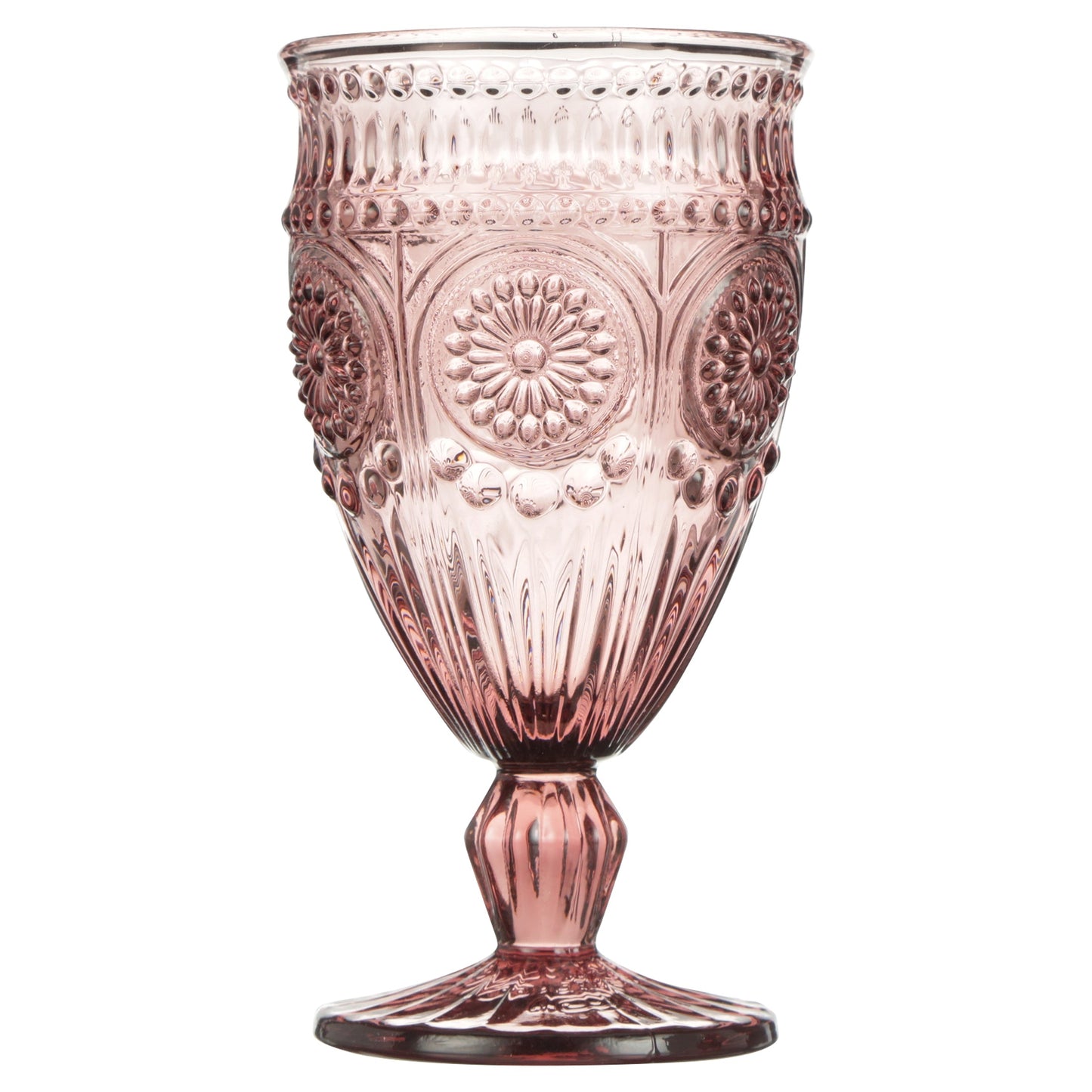 Set of 4 -12-Ounce Footed Glass Goblets