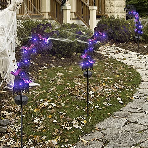 2 Sets Solar Halloween Ghost Hand Yard Decorations