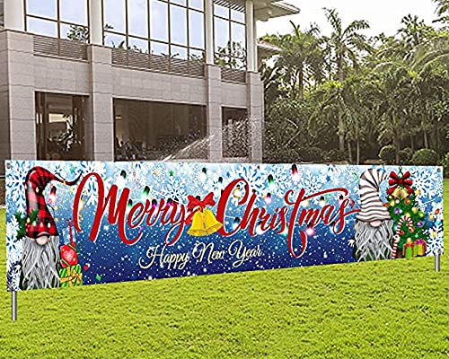 Large Merry Christmas Banner