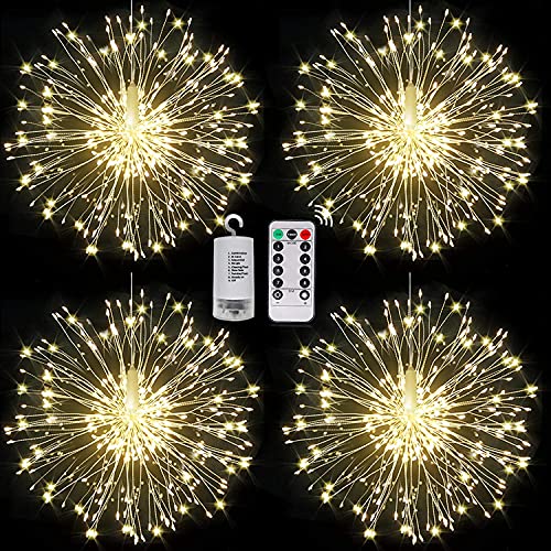 120 LED 8 Modes Dimmable Christmas  String Fairy Lights w/ Remote Control (Warm light)