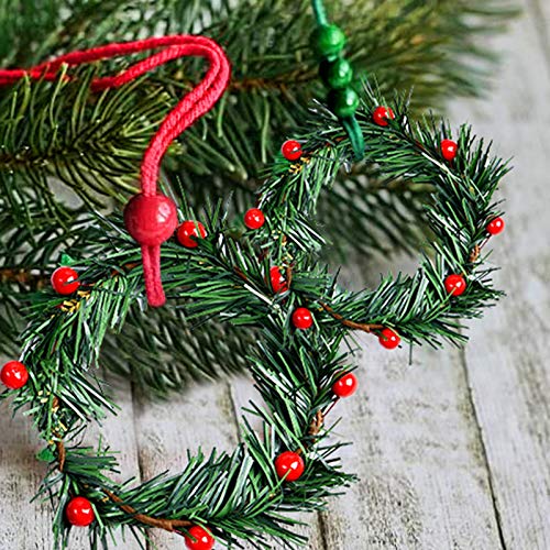 12 Pcs Christmas Candle Rings Wreath