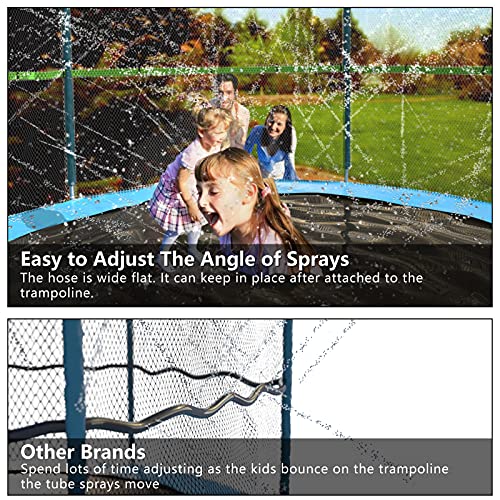 Trampoline Sprinkler- Waterpark Fun Summer(Light Green, 39FT)