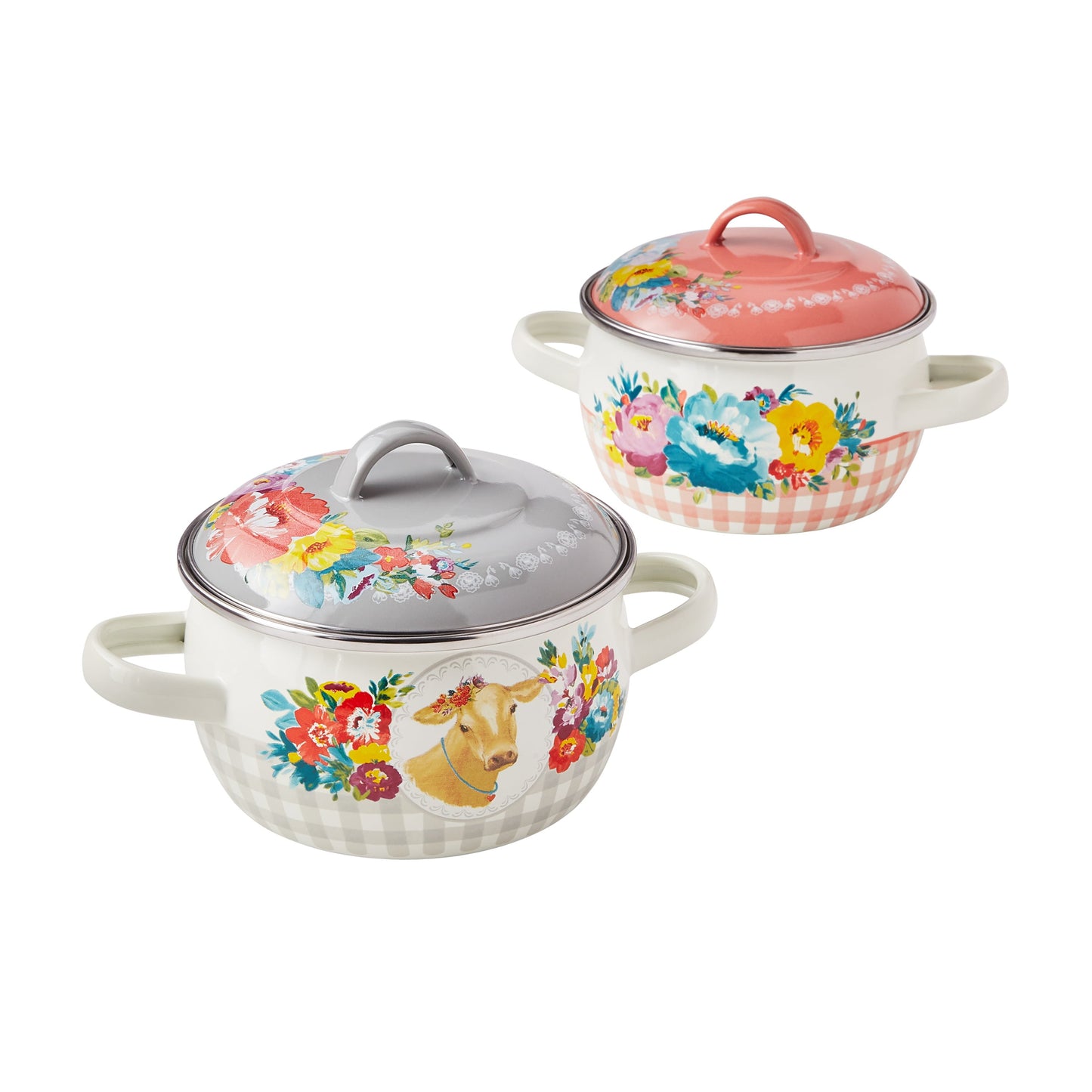 Enamel on Steel 1.05-QT Mini Dutch Ovens 2-Pack