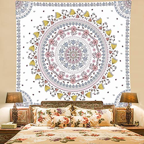 Psychedelic Colorful Seven Chakra Yoga Galaxy Stars Tapestry