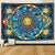 Psychedelic Sun and Moon Zodiac Constellation Burning Sun Astrology Tapestry