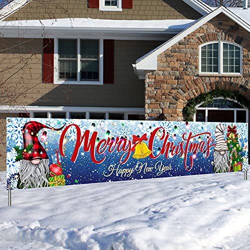 Large Merry Christmas Banner