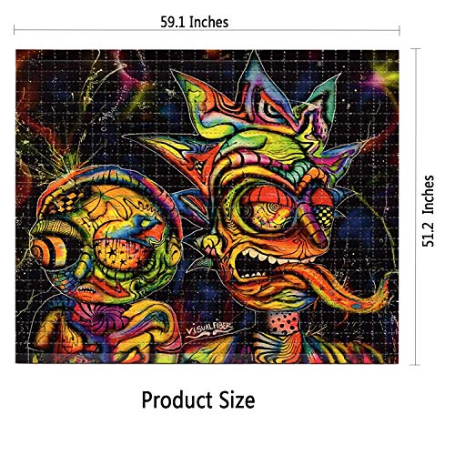 Rick and Morty Tapestry for Home Decor (51.2*59.1 Inches)