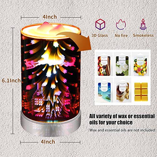 3D Glass Wax Warmer w/ Touch Dimming Control