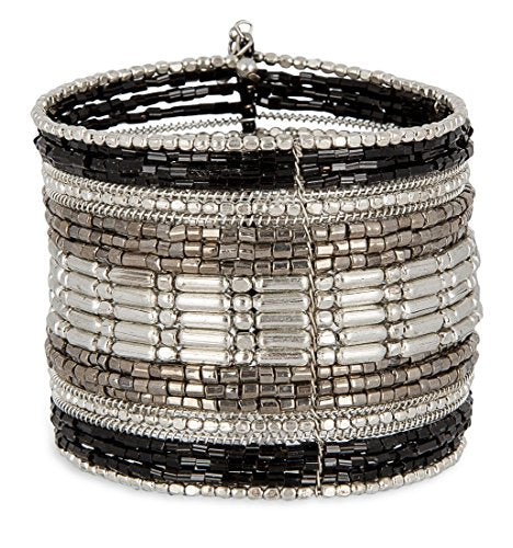 Bohemian Multi-Colored Beaded Cuff Bracelets for Women