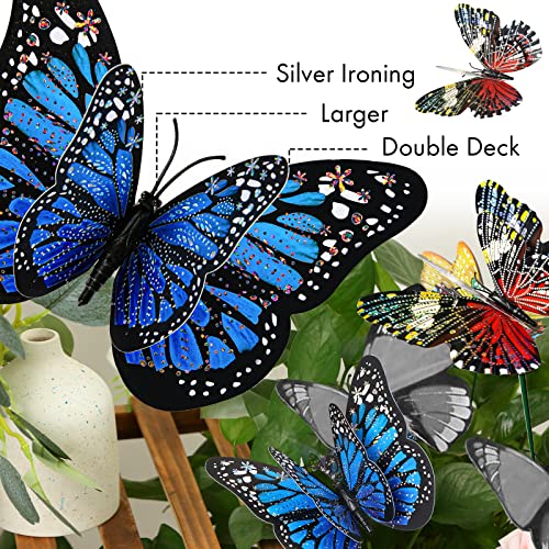 Butterfly Stakes, 50pcs 11.5inch for Garden Decoration