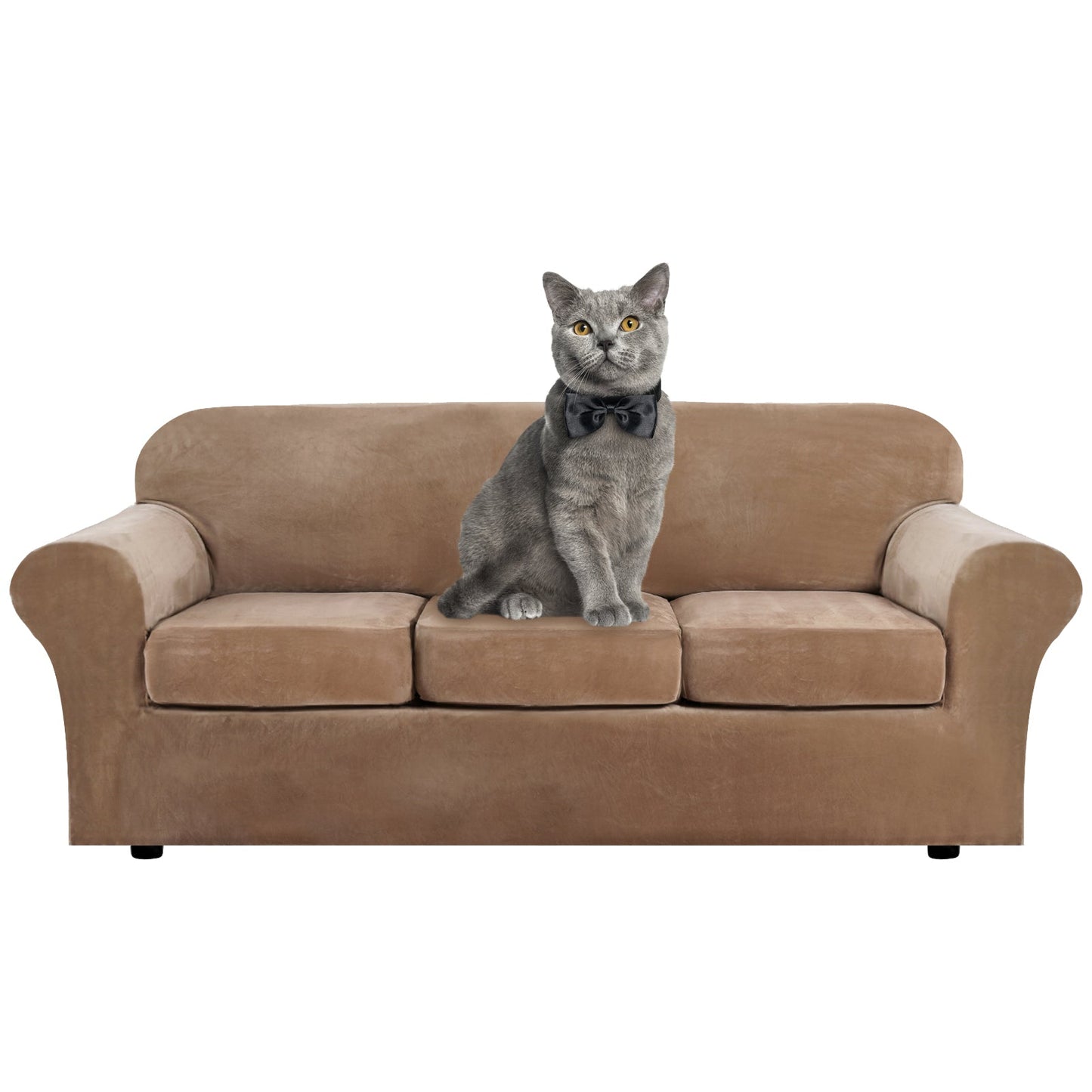Sofa Covers for 3 Seaters (Base Cover Plus 3 Individual Cushion Covers)